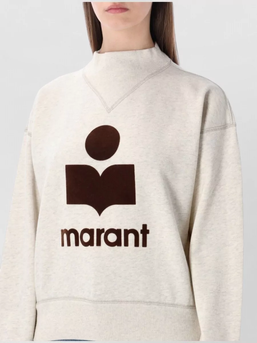 Isabel Marant Etoile Moby Knit Crew Neck Long Sleeve Top