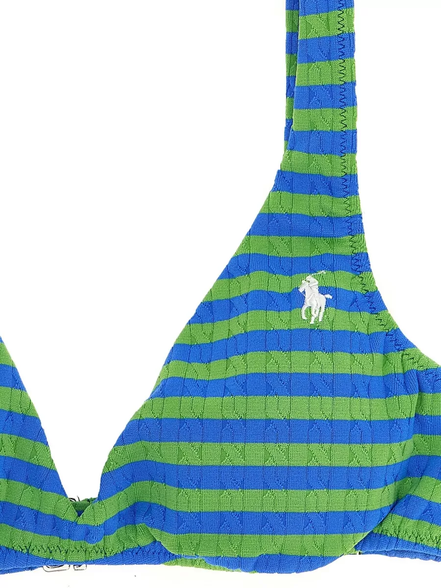 Polo Ralph Lauren Striped V-Neck Bikini Top