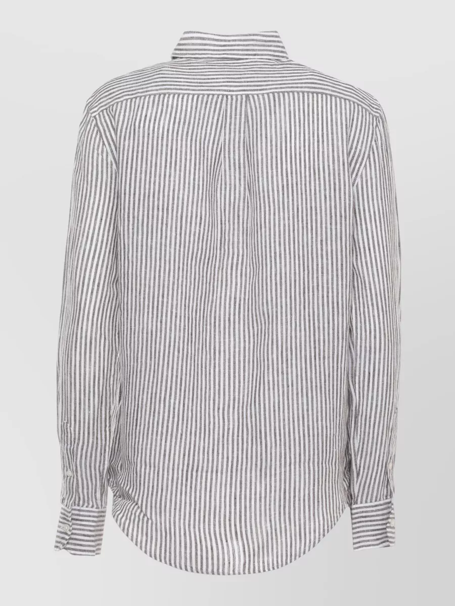Ralph Lauren Striped Linen Long-Sleeve Shirt