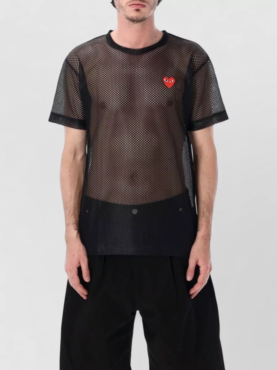Comme des Garçons Play mesh short-sleeve t-shirt