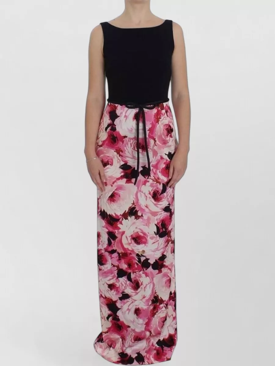 Dolce&Gabbana Silk sleeveless floral-print maxi dress