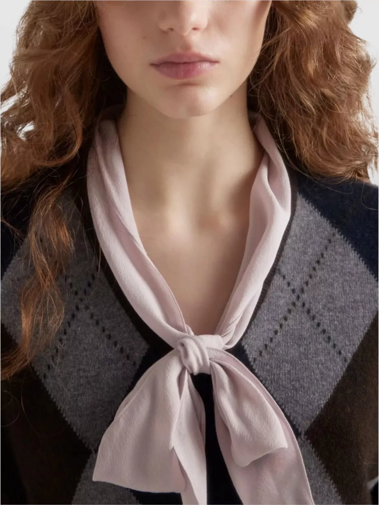 Prada Shirt With Scarf Detail And Bow