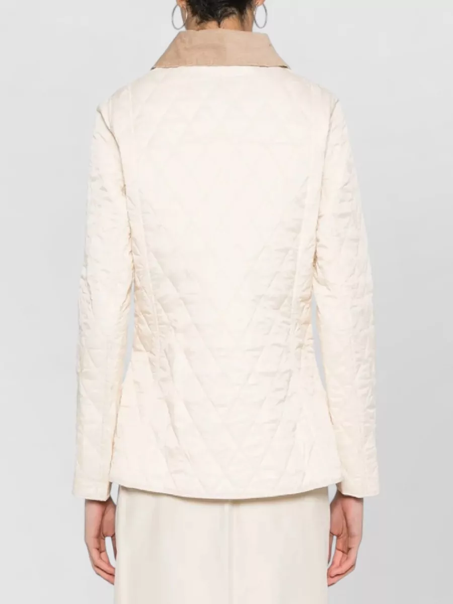 Barbour Annandale Quilt Jacket Corduroy Collar Pockets