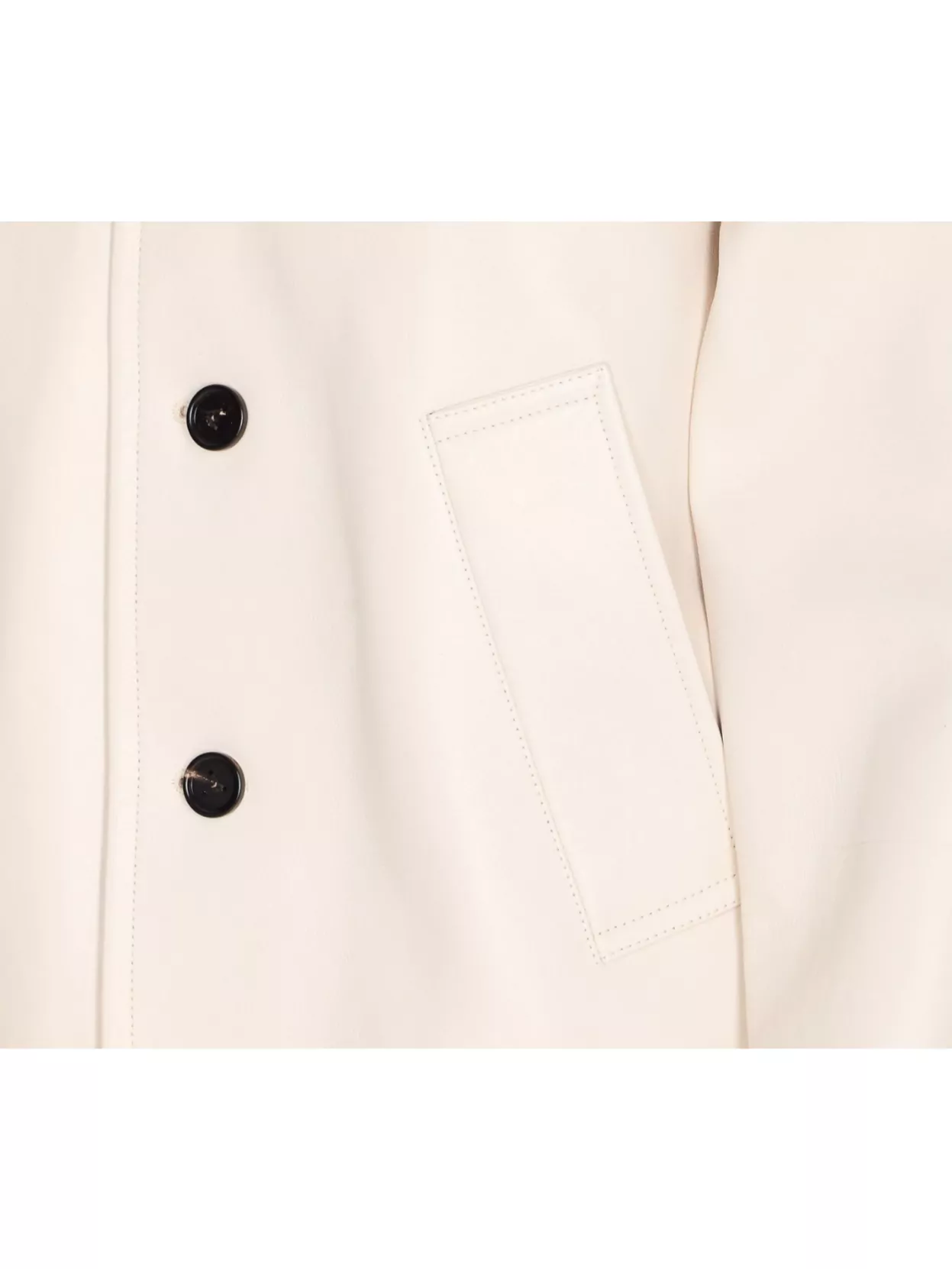 Bottega Veneta Leather Collared Jacket With Front And Lateral Pockets