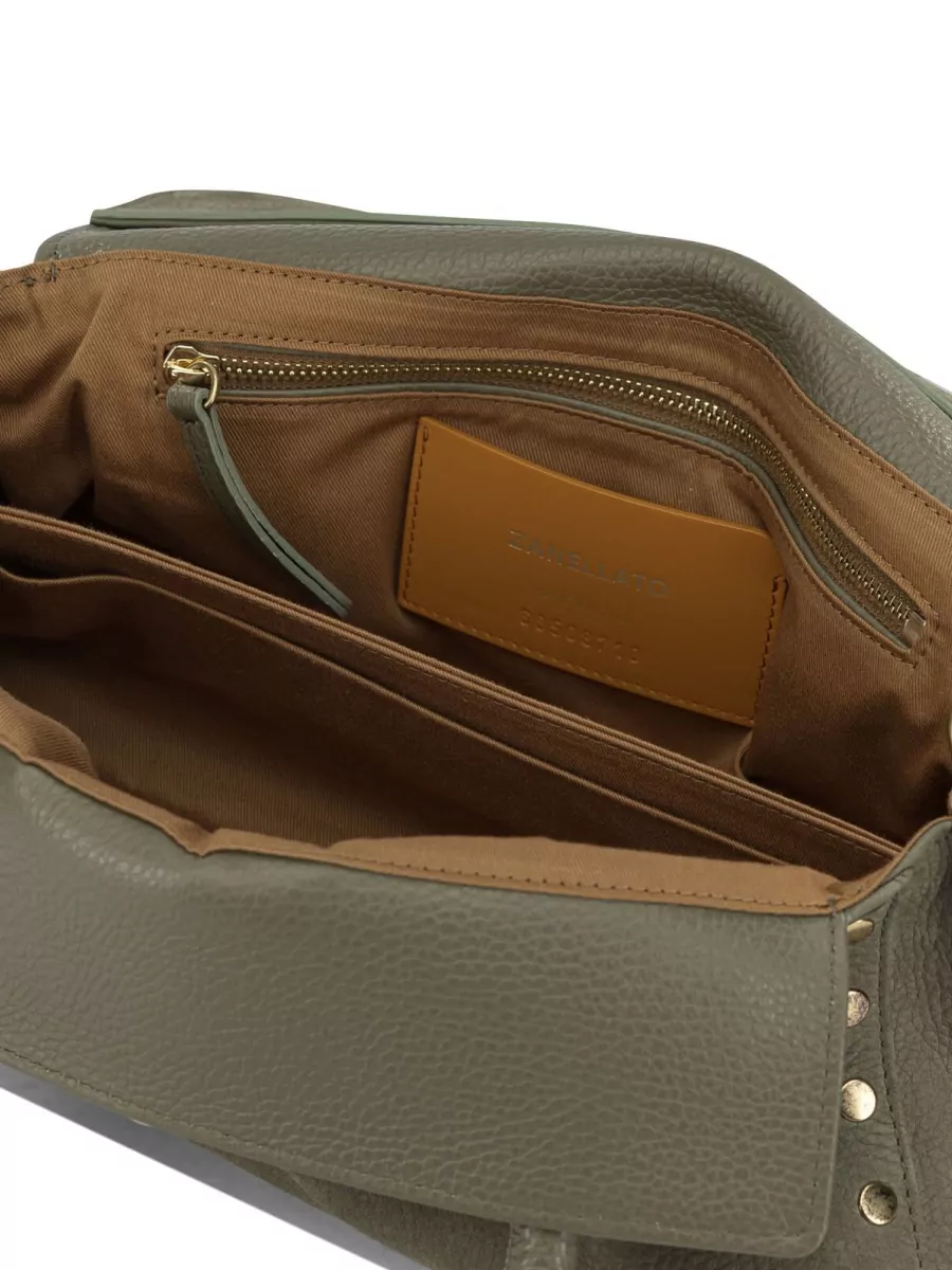 Zanellato Leather Dotta Medium Shoulder Bag