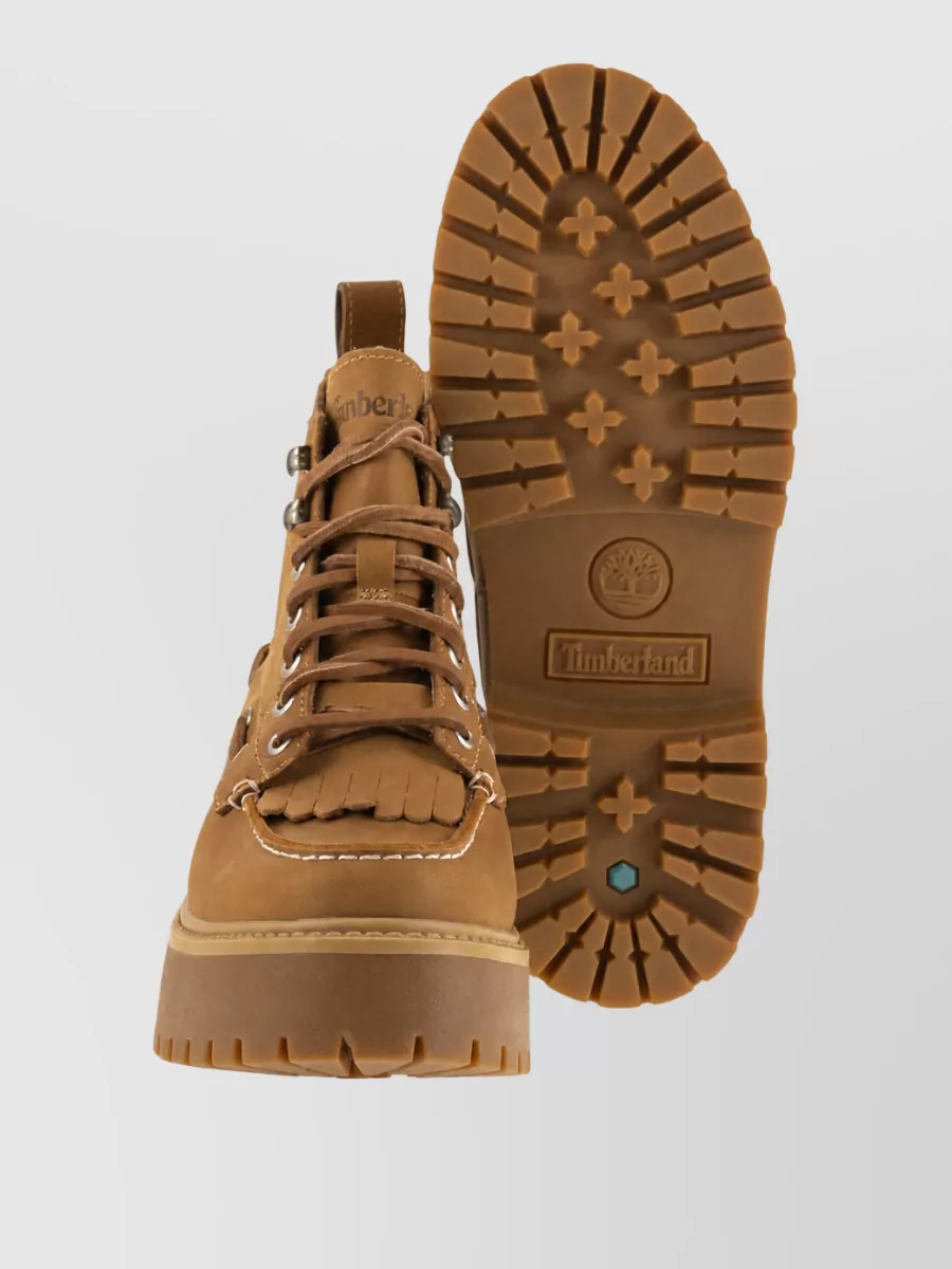 Timberland Leather Platform Lace-Up Boots