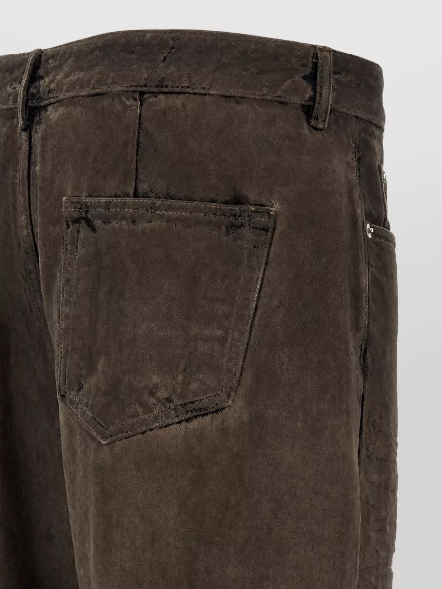 Rick Owens Drkshdw Cotton Wide-Leg Mid-Rise Jeans