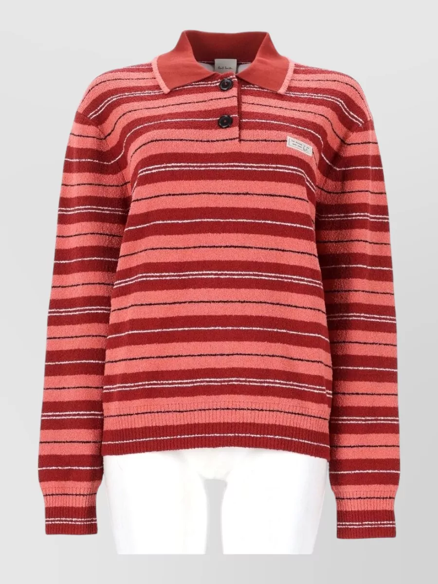 Paul Smith bouclé polo top