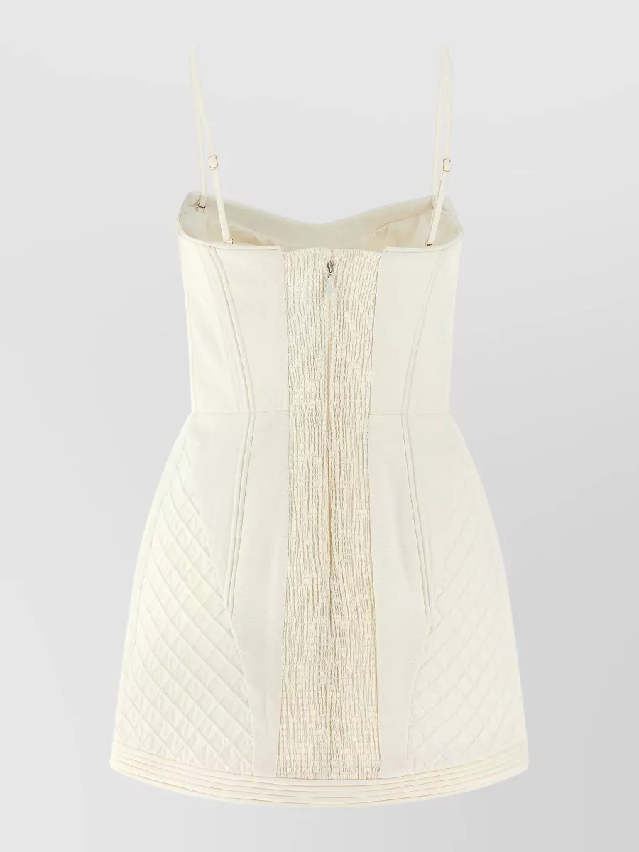 Zimmermann Cotton Quilted Off-The-Shoulder Mini Dress