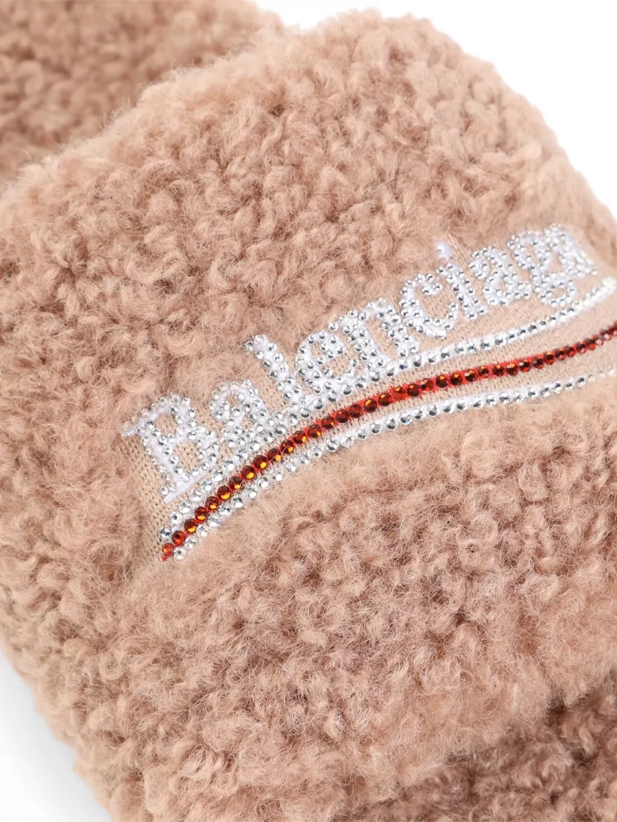 Balenciaga Faux Fur Slide Slippers