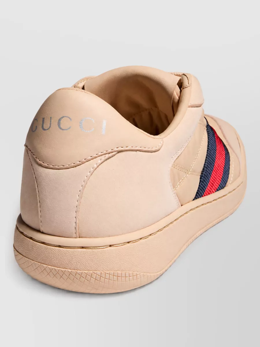 Gucci Leather Lace-Up Sneakers