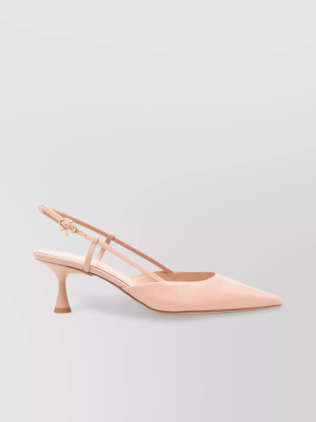 Gianvito Rossi 55 Mm Heel Slingback Pointed-toe Pumps In Pink