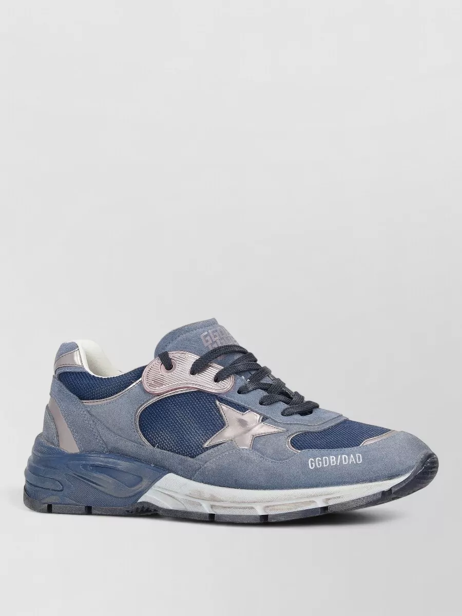 Golden Goose leather mesh low-top sneakers
