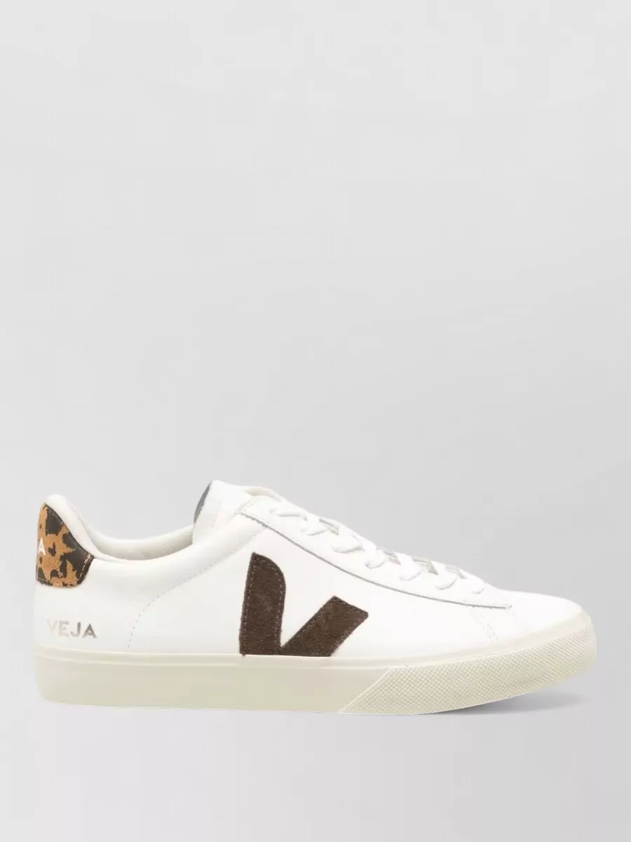 Veja Leather Low Top Lace-Up Sneakers