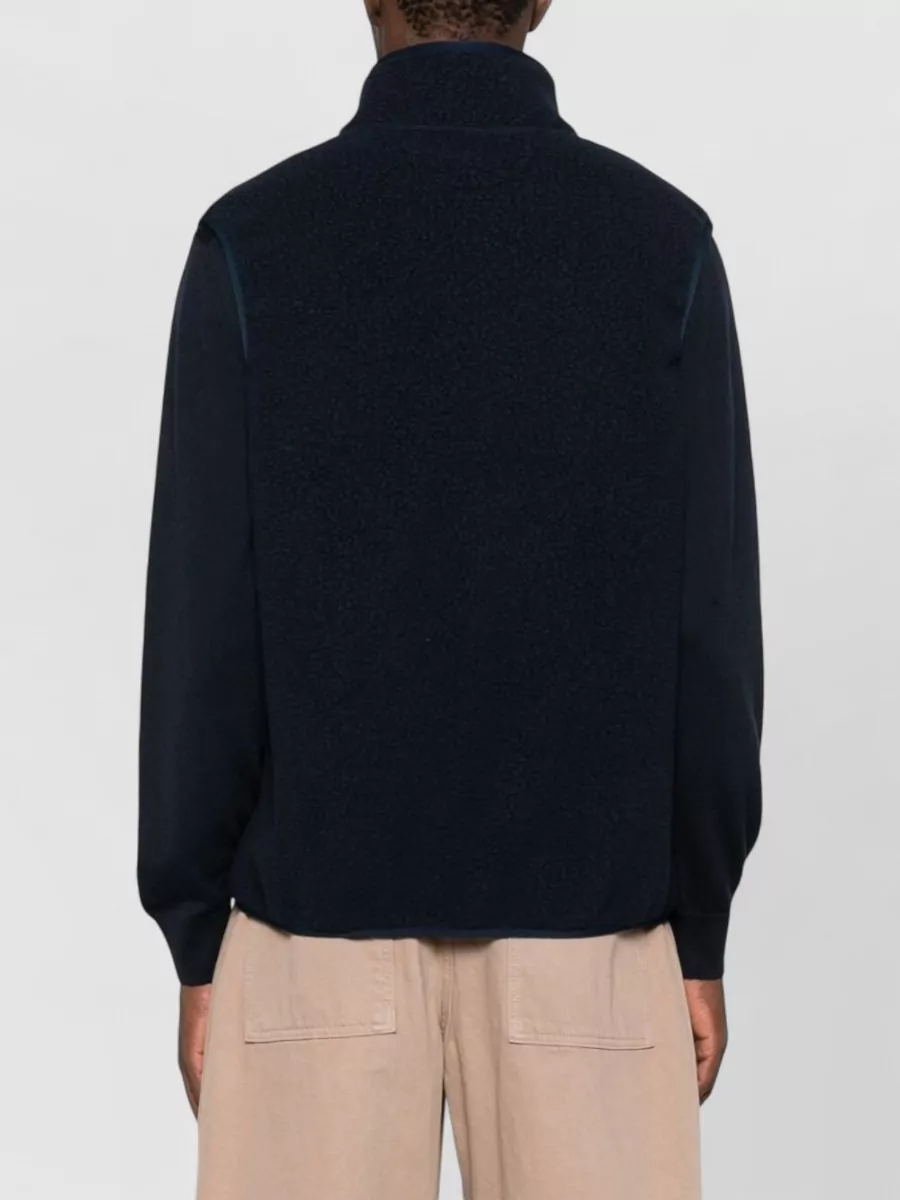 Maison Kitsuné Fleece Sleeveless Zip Vest