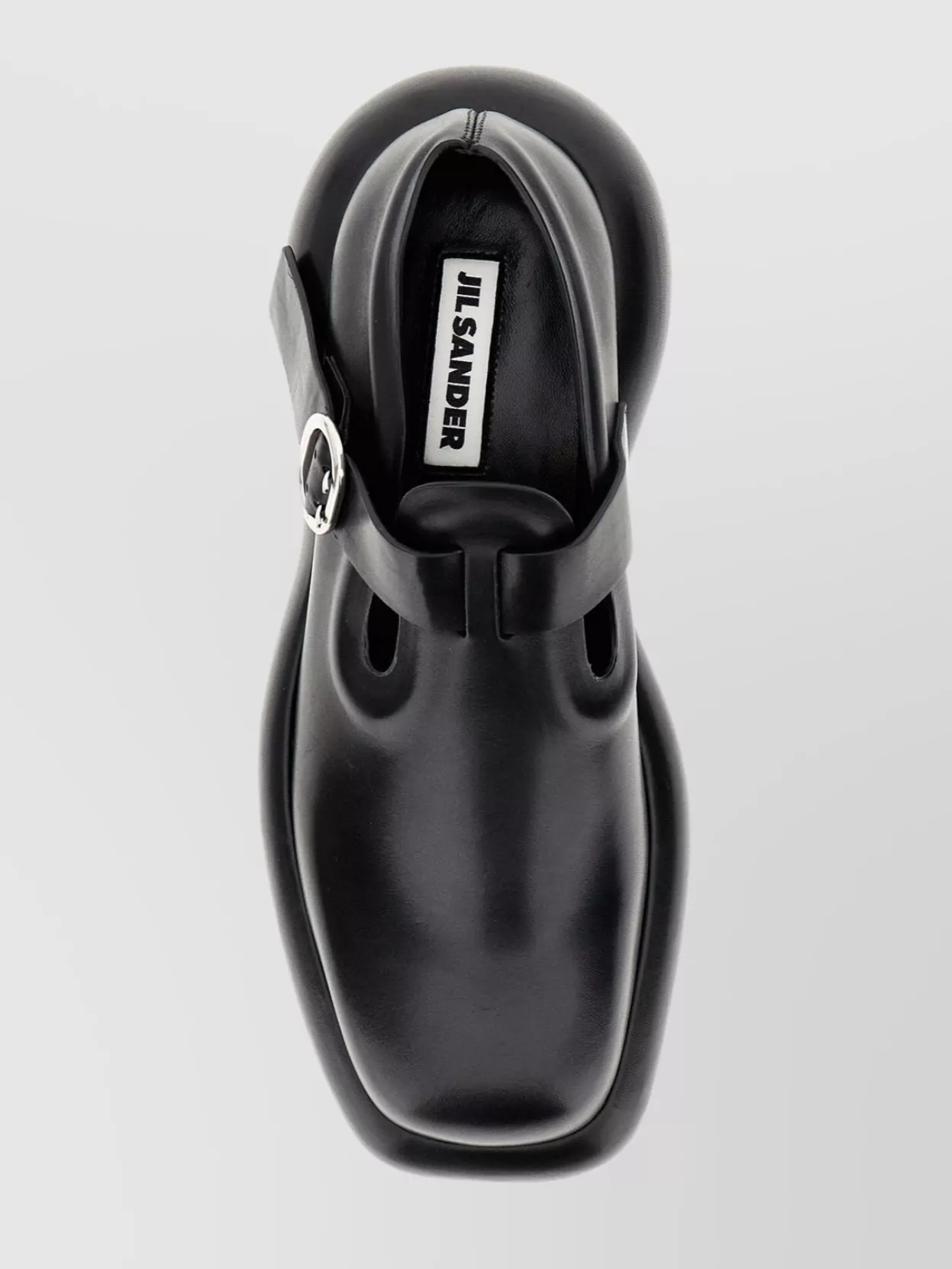 Jil Sander Leather Buckle Loafers Peculiar Sole