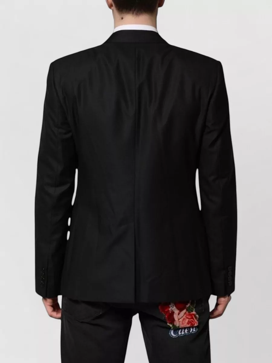 Dolce&Gabbana Wool Silk Single-Breasted Suit Jacket