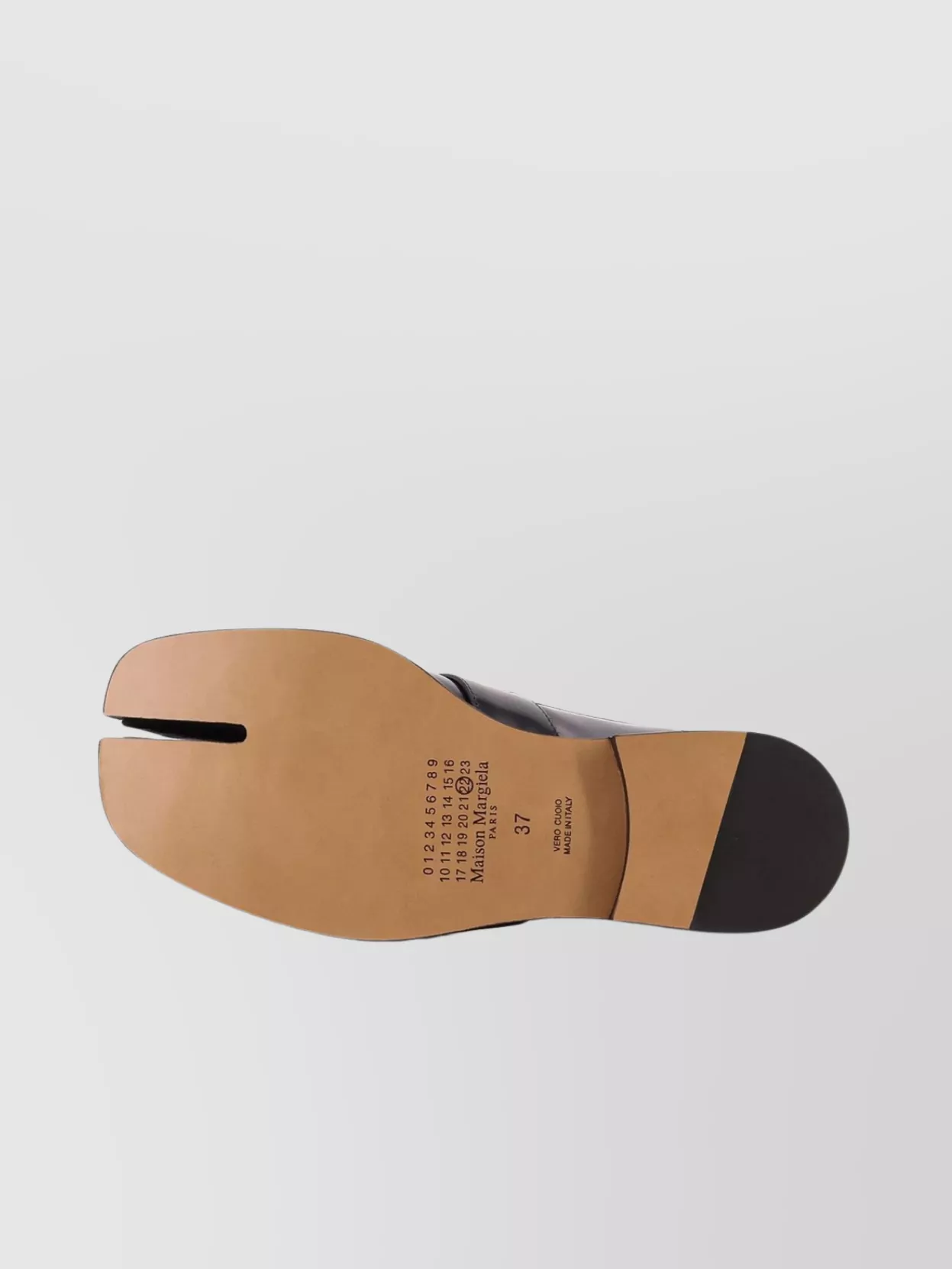 Maison Margiela Split Toe Leather Loafers With Iconic Design