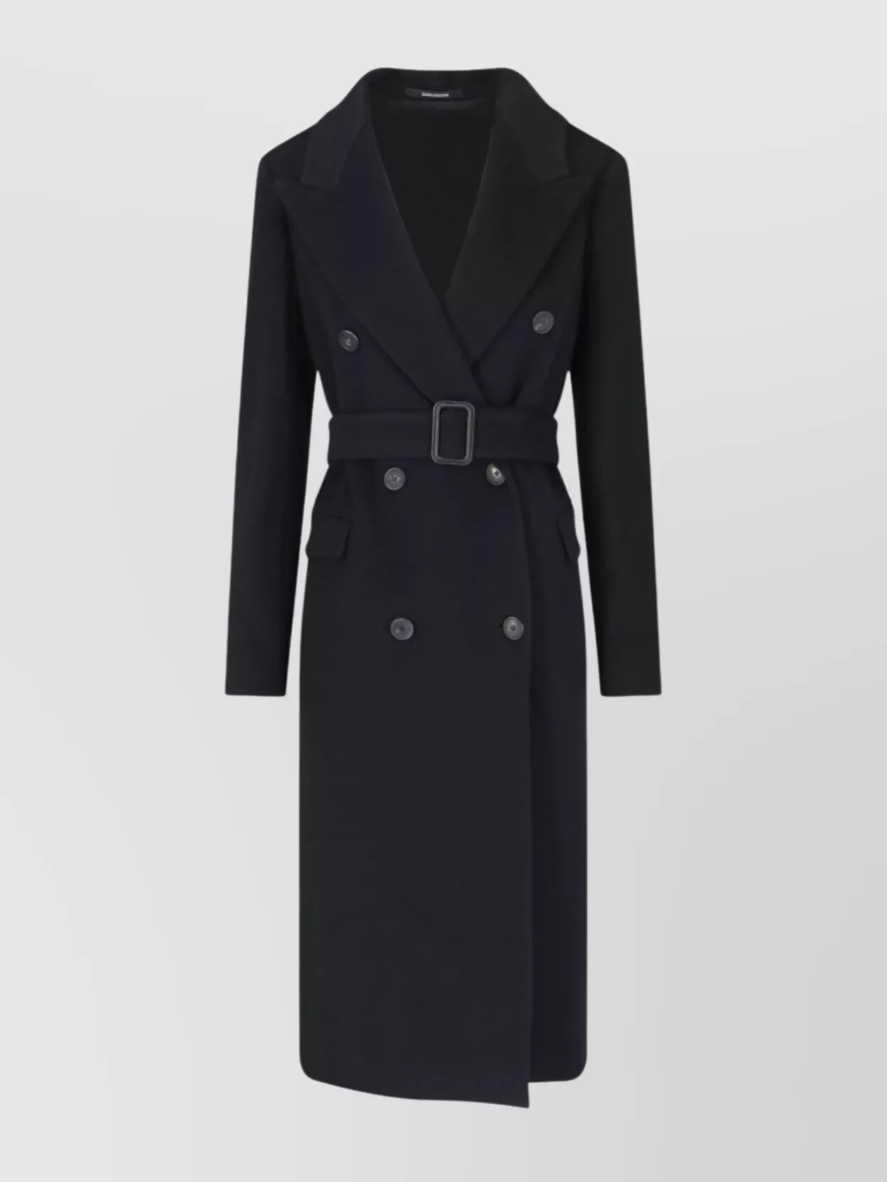 Tagliatore Lapel Long Button Flap Jacket
