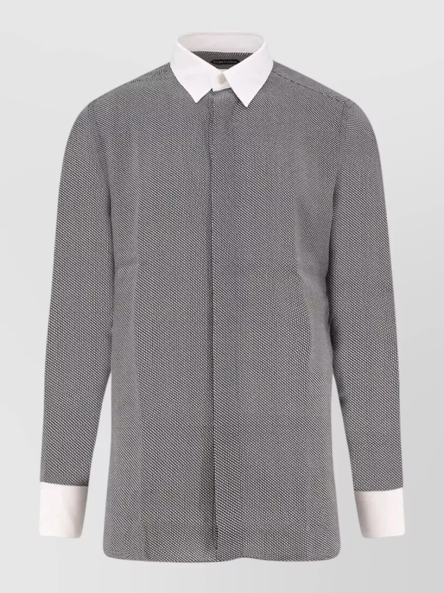 Tom Ford Silk graphic print shirt