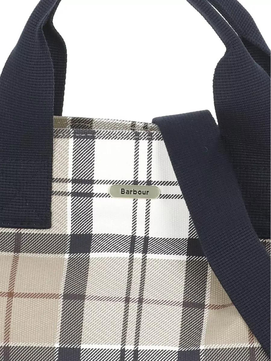 Barbour Checked Tote Bag