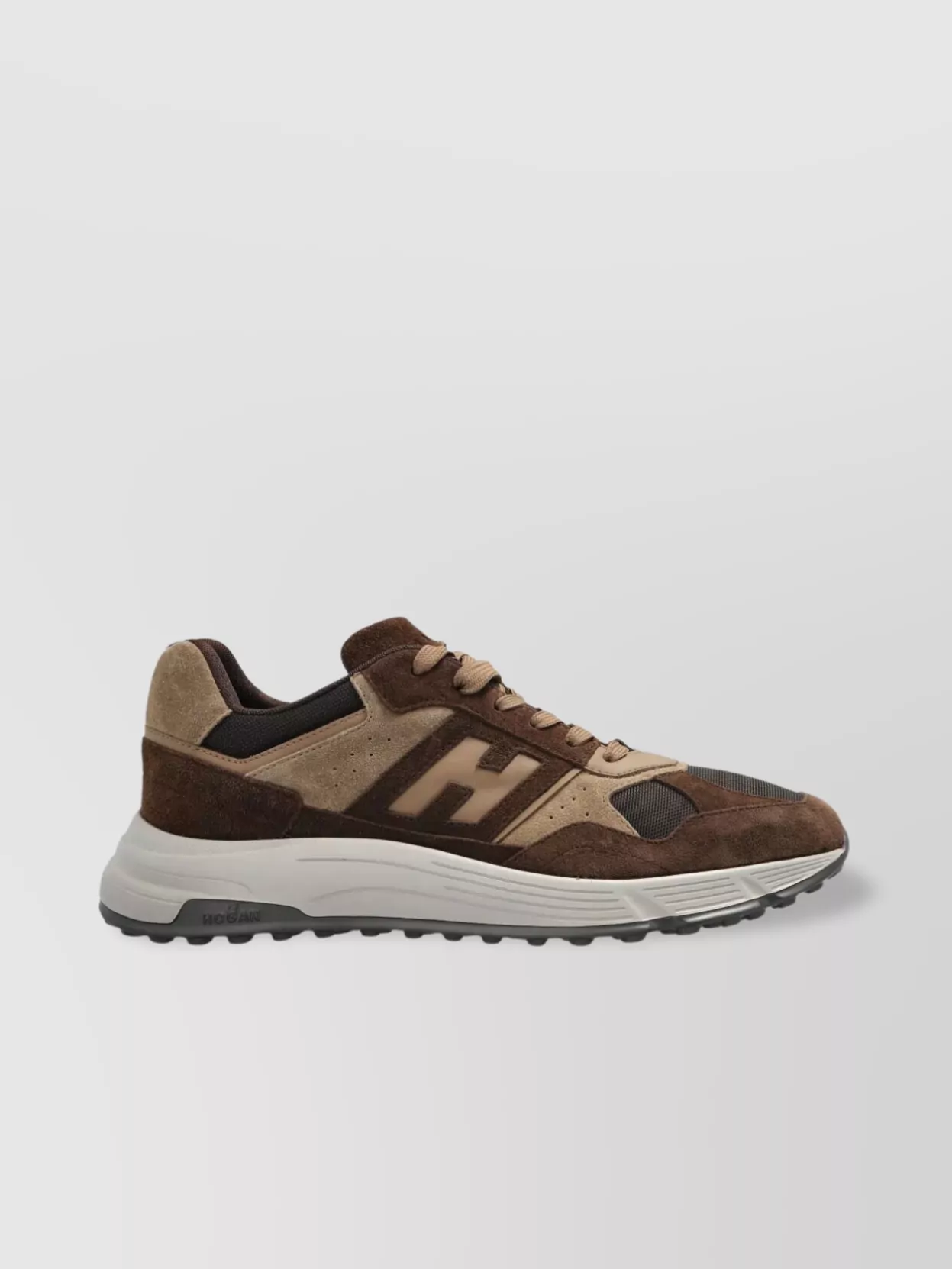 Hogan Lightweight Mesh And Suede Sneakers