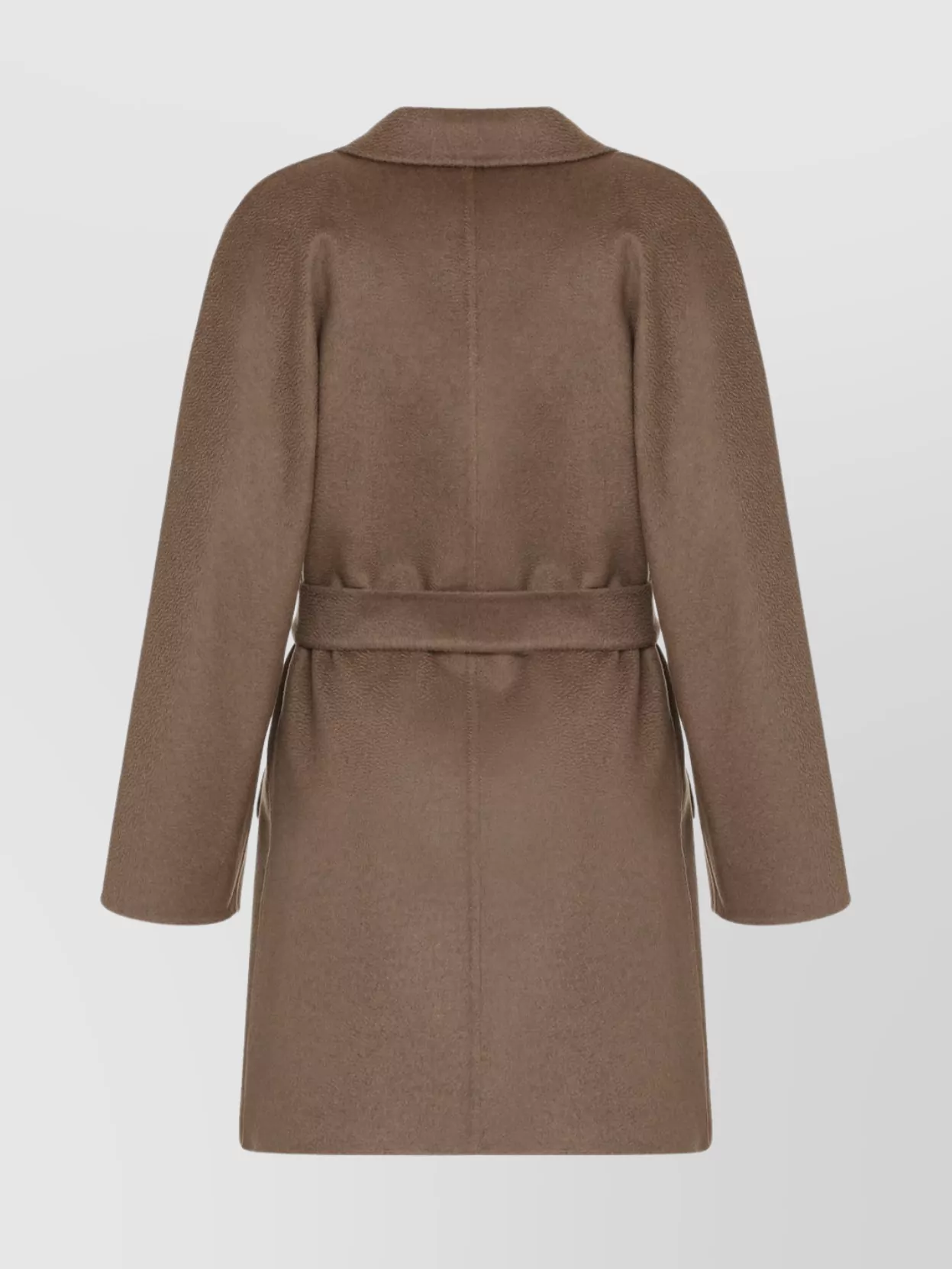 Max Mara Lapel Collar Belted Cashmere Coat