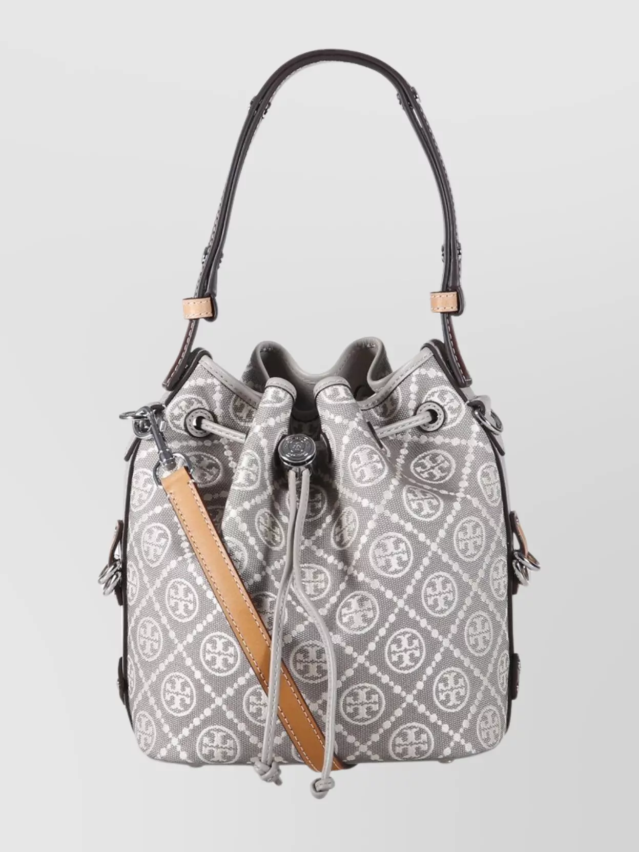 Tory Burch Utility Bucket Bag Monogram Design