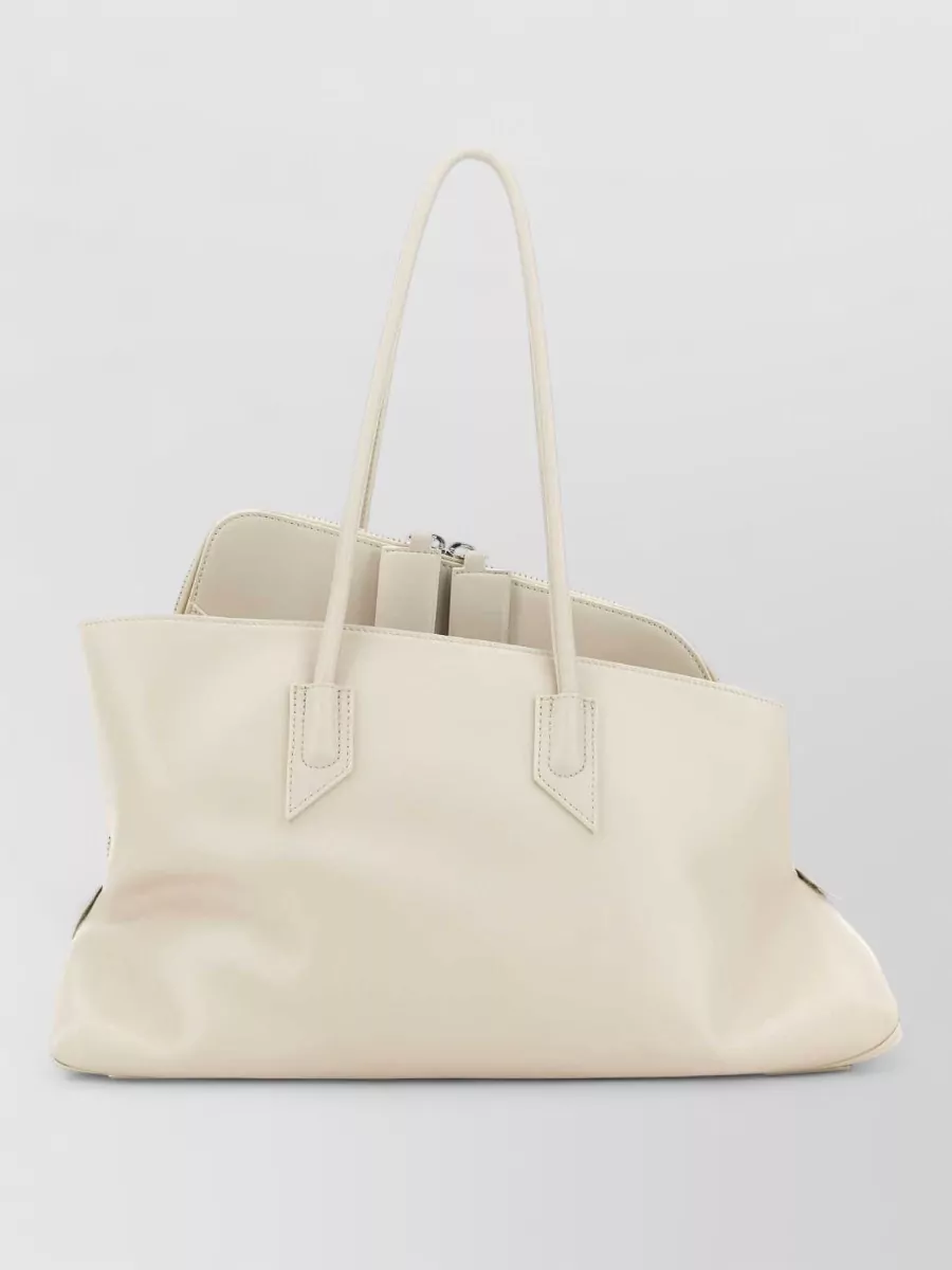 Attico Leather Medium La Passeggiata Shoulder Tote