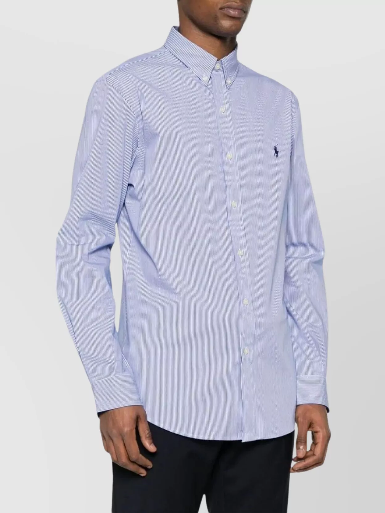 Ralph Lauren Long Sleeve Shirt Curved Hem Design