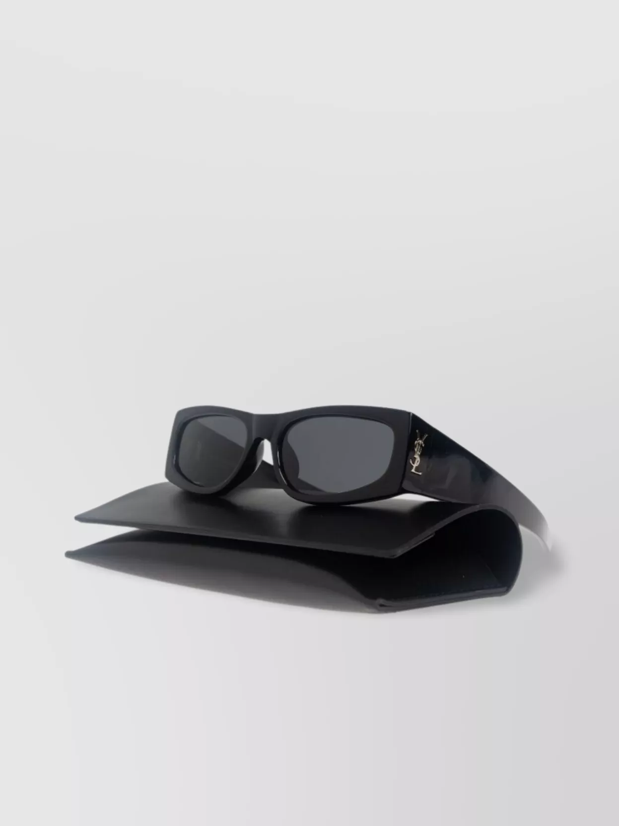 Saint Laurent Rectangle Frame Sunglasses Dark Lenses