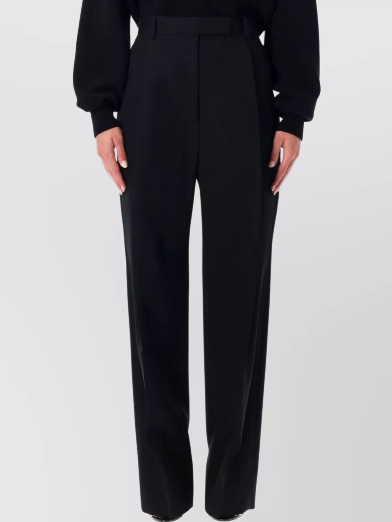 Tom Ford Tailored Wide Leg Wool Trousers In Multi