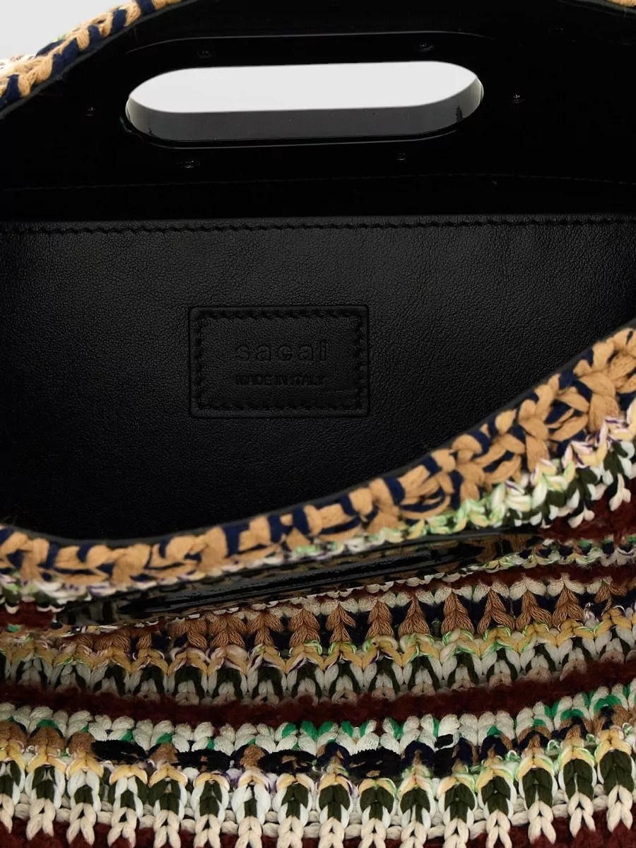 Sacai Small Fringe Beach Bag