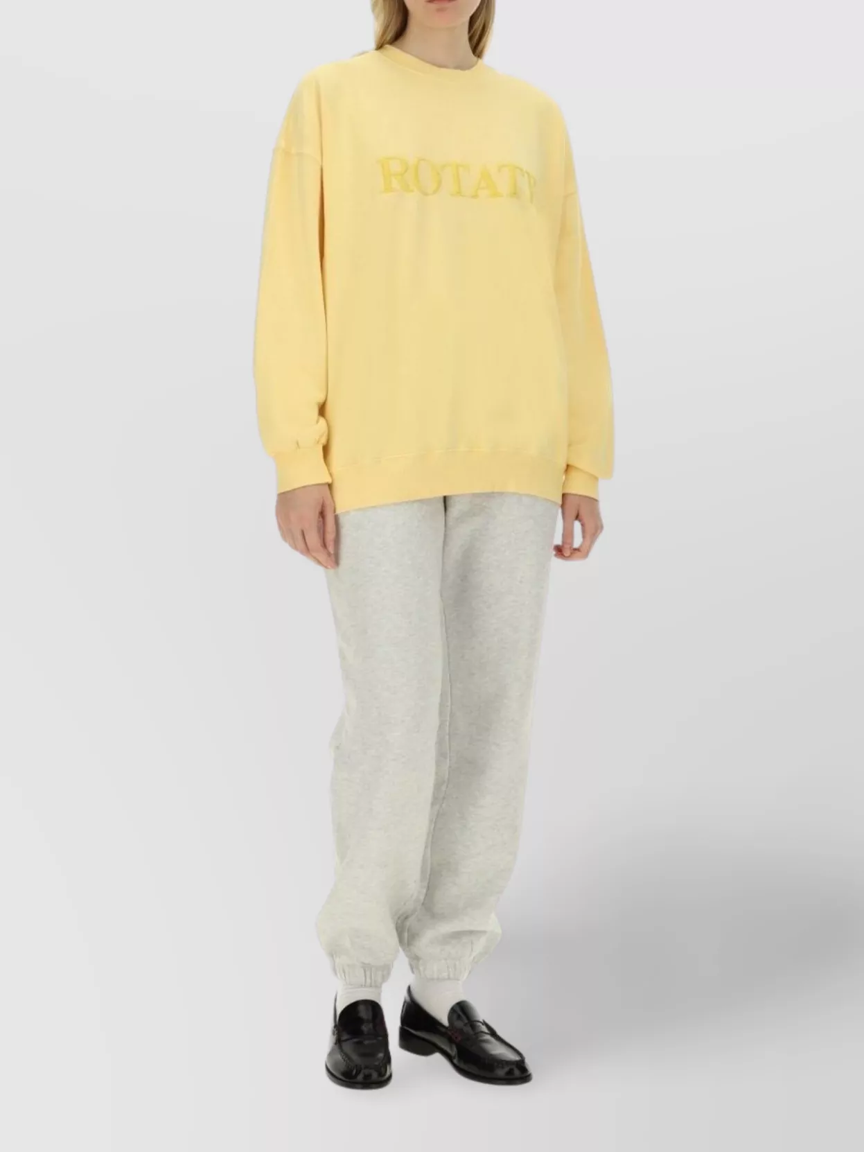 Rotate Birger Christensen Logo Crew Neck Sweatshirt