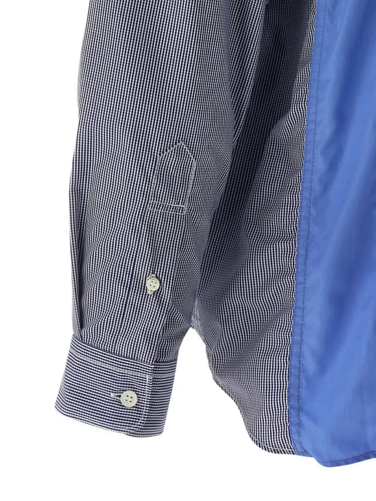 Comme Des Garçons Mixed Fabric Button-Down Shirt