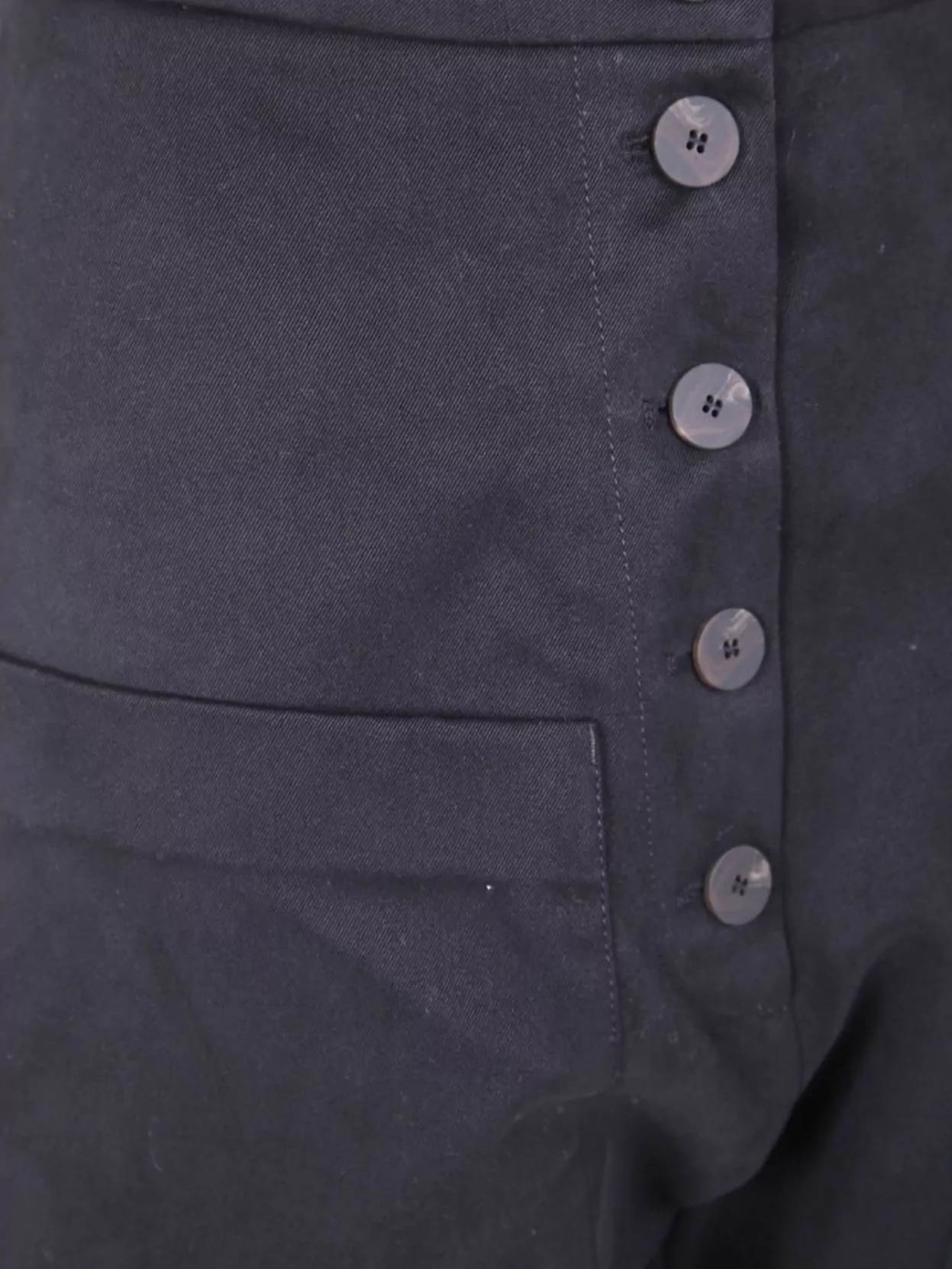 Studio Nicholson Brinson Button-front Patch-pocket Trousers In Black