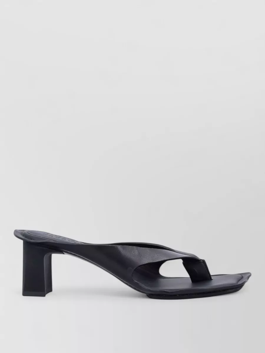 Mm6 Maison Margiela Leather Thong Heel Sandals