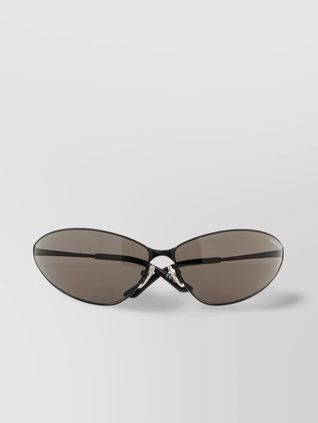 Shop Balenciaga Slim Frame Tinted Lens Sunglasses