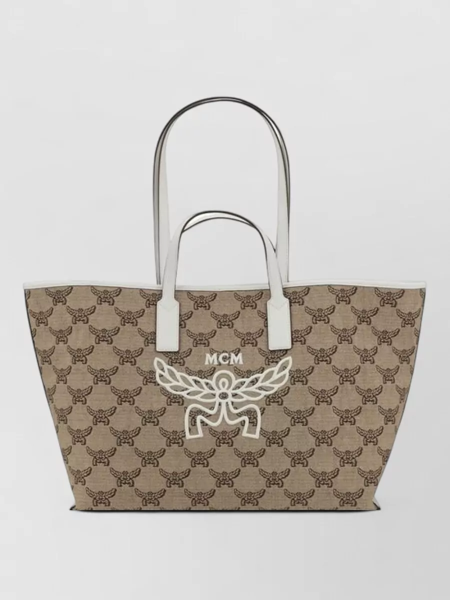 Mcm Medium Himmel Leather Beach Bag