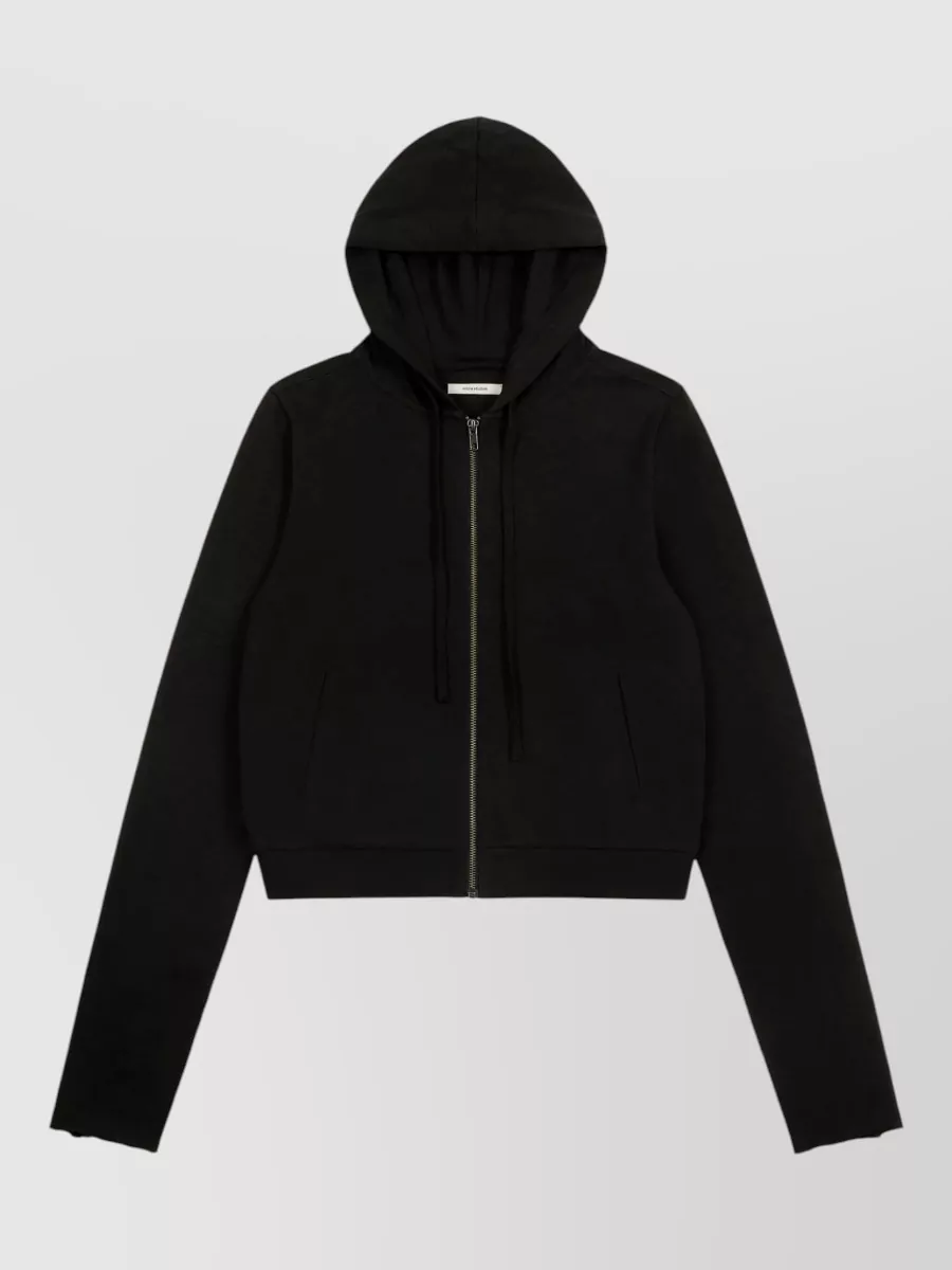 Entire Studios cotton cropped zip-up hoodie