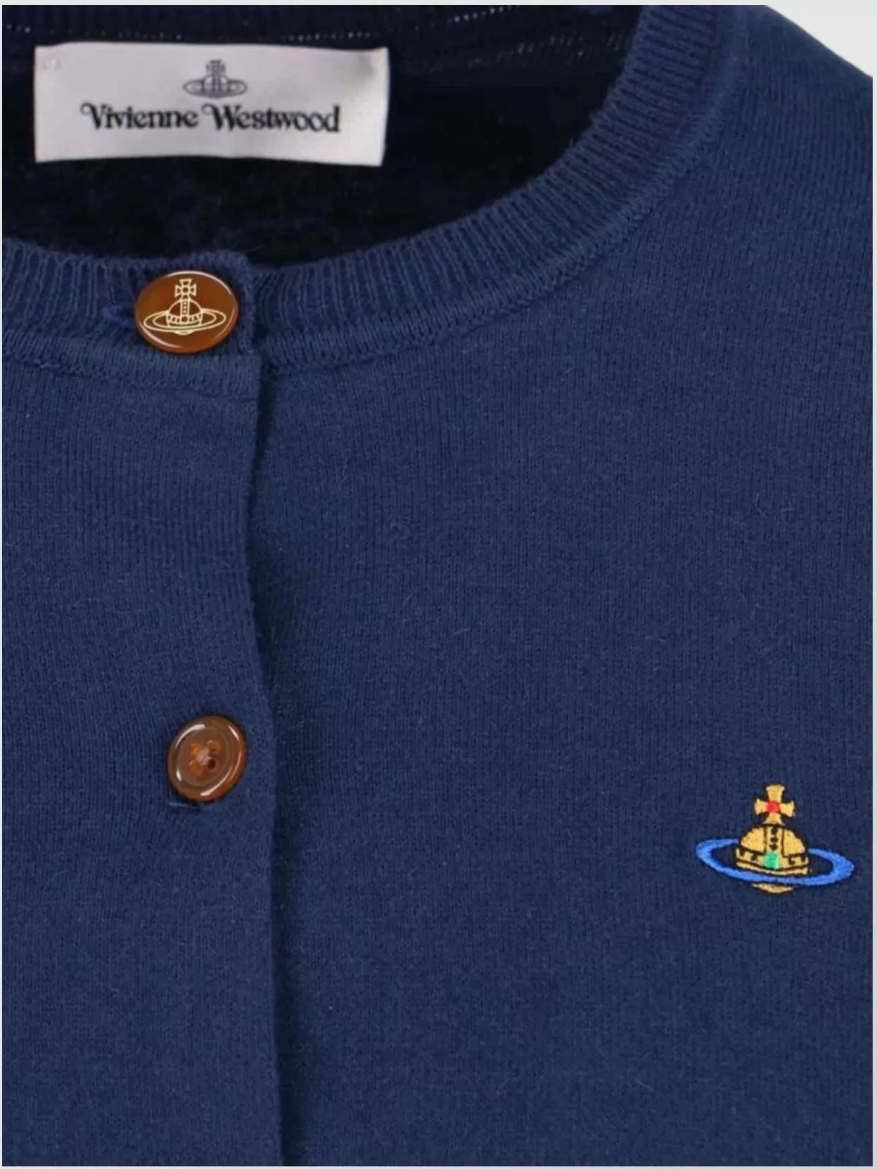 Vivienne Westwood Ribbed Crewneck Knitwear With Cuffs And Hem