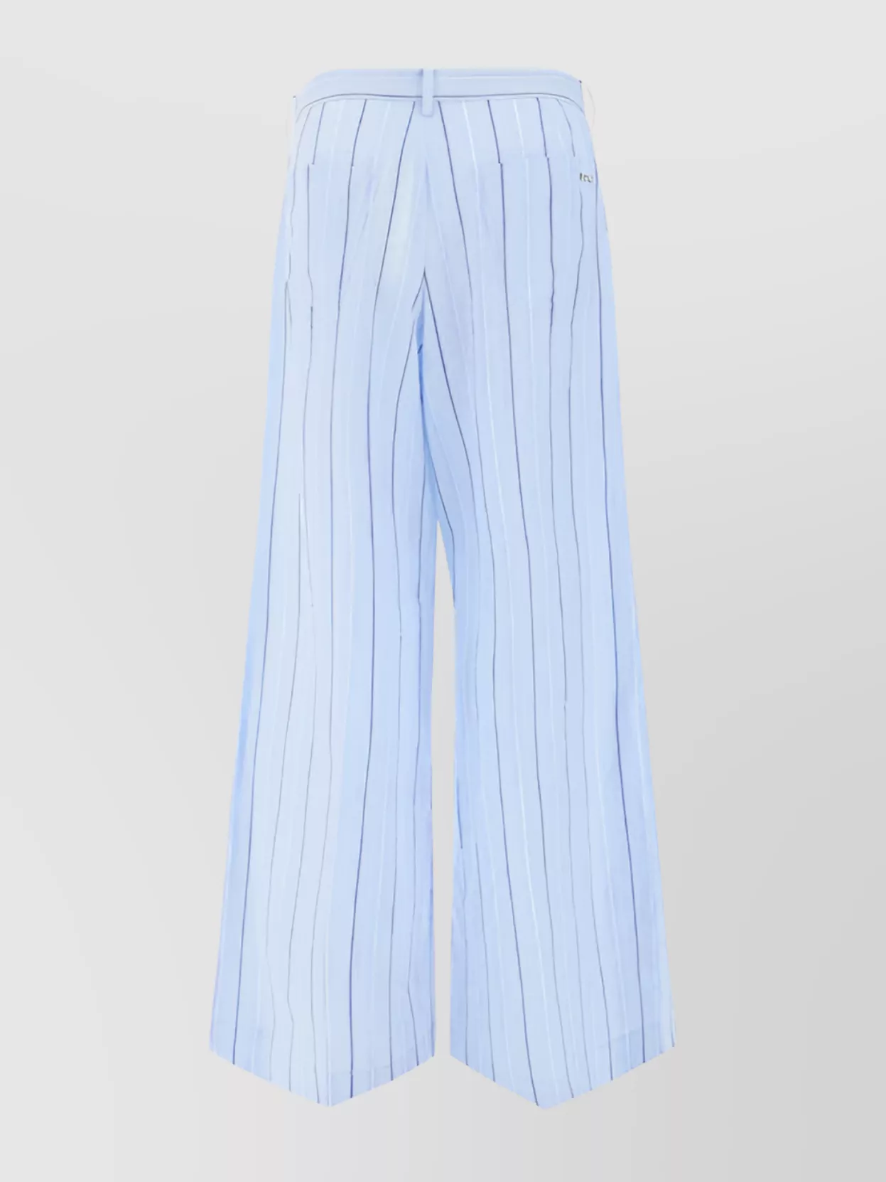 Marni Trousers With Front Pleats And Stripes In Blue