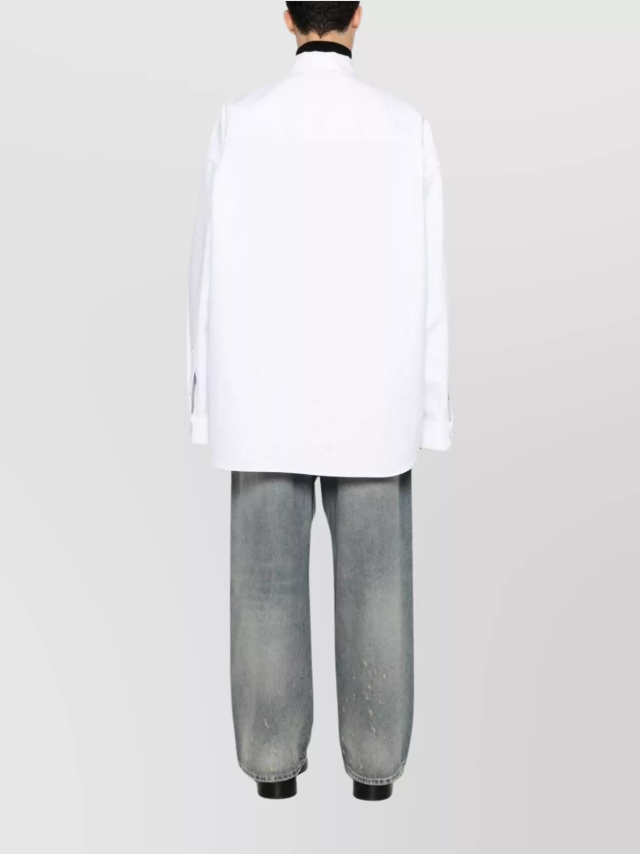 Balenciaga Oversized Cotton Shirt With Chest Pocket