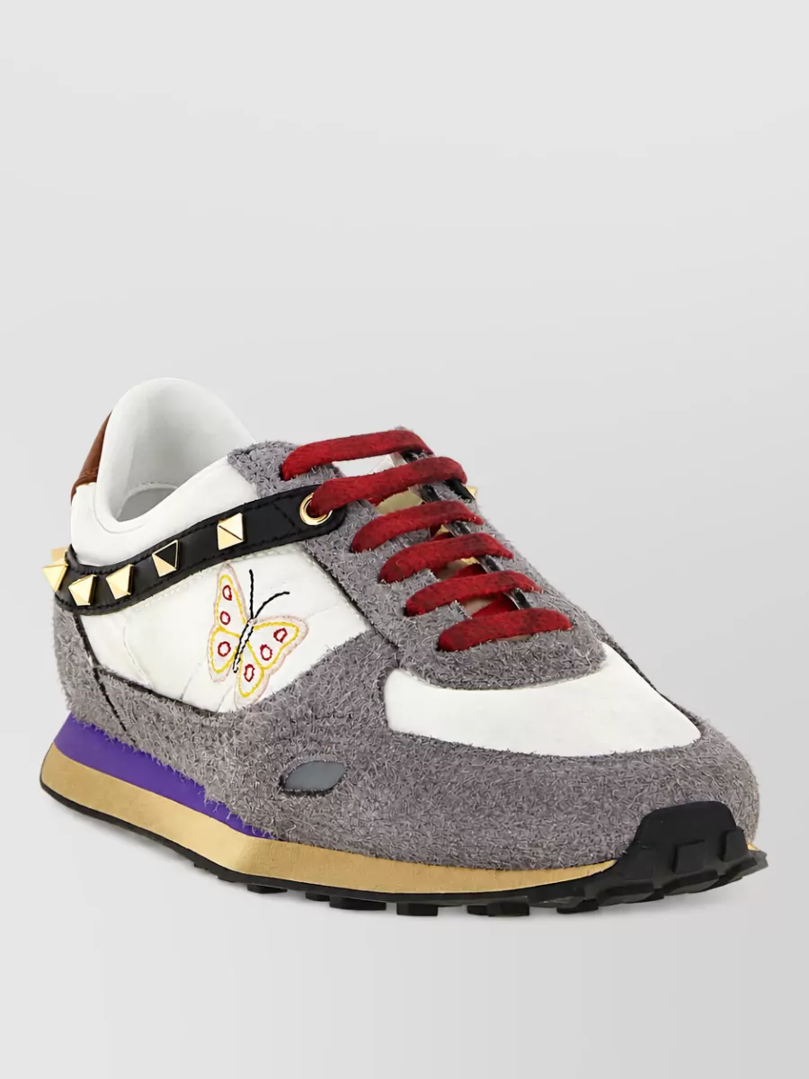 Valentino Garavani Leather Lace-Up Sneakers