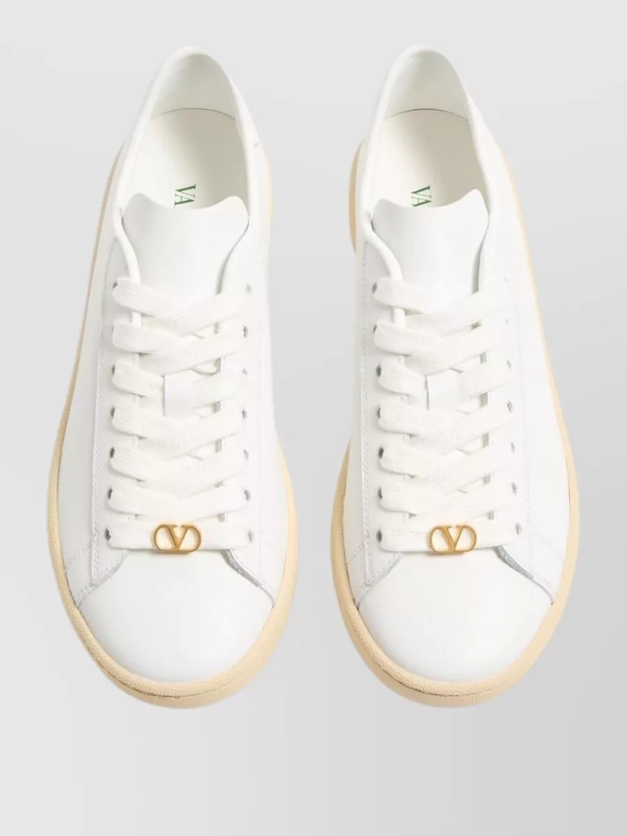 Valentino Garavani Lace Up Low Top Rubber Sole Shoes