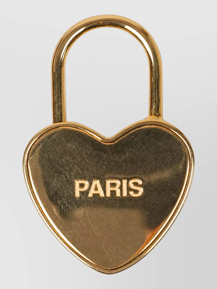 Celine Brass Padlock Brooch