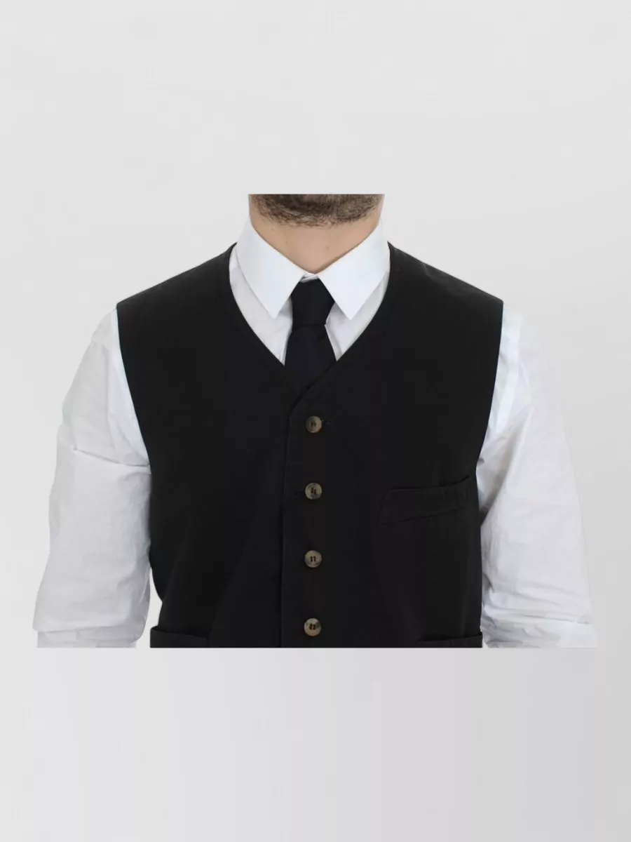 Dolce&Gabbana Cotton V-Neck Waistcoat