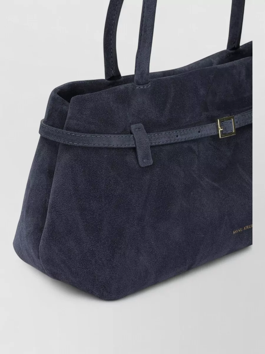 Manu Atelier Medium Leather Tote Bag