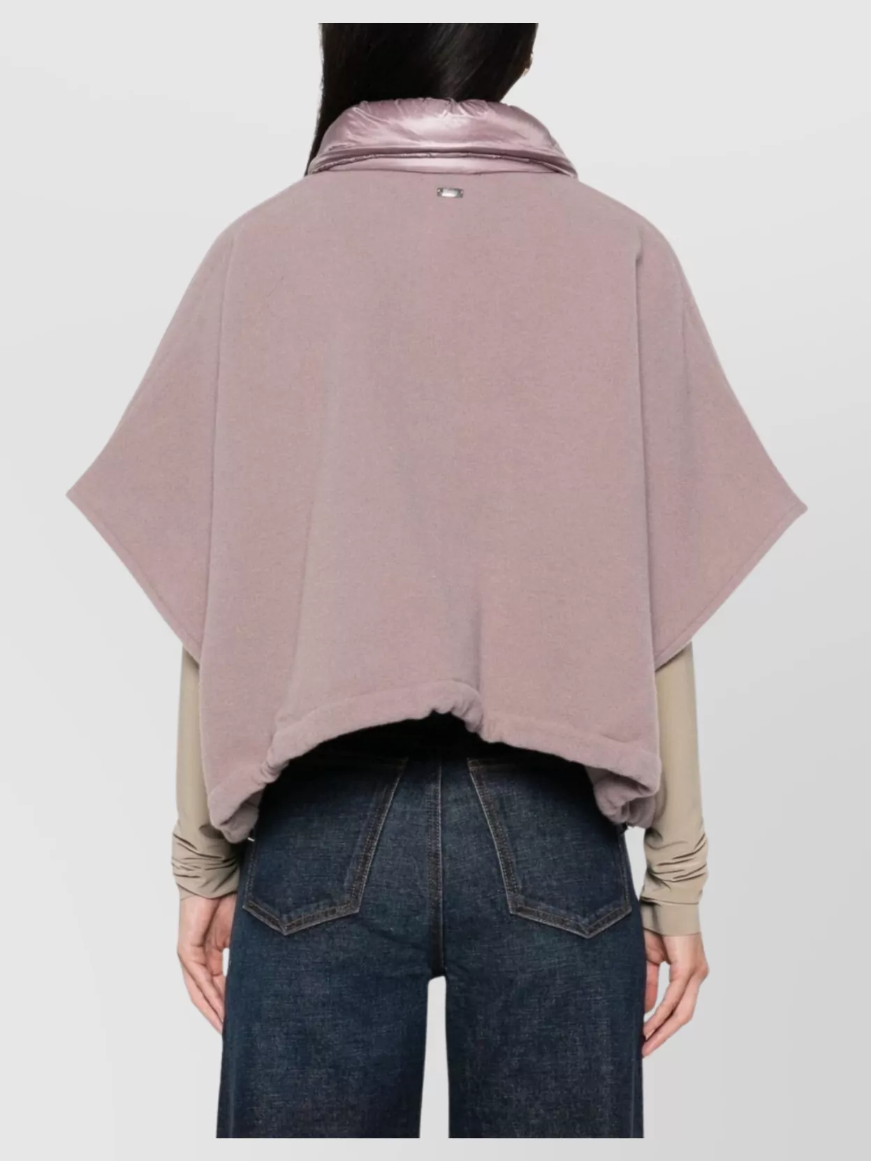 Herno Neck Sleeve Collar Hem Fleece Panels Pockets