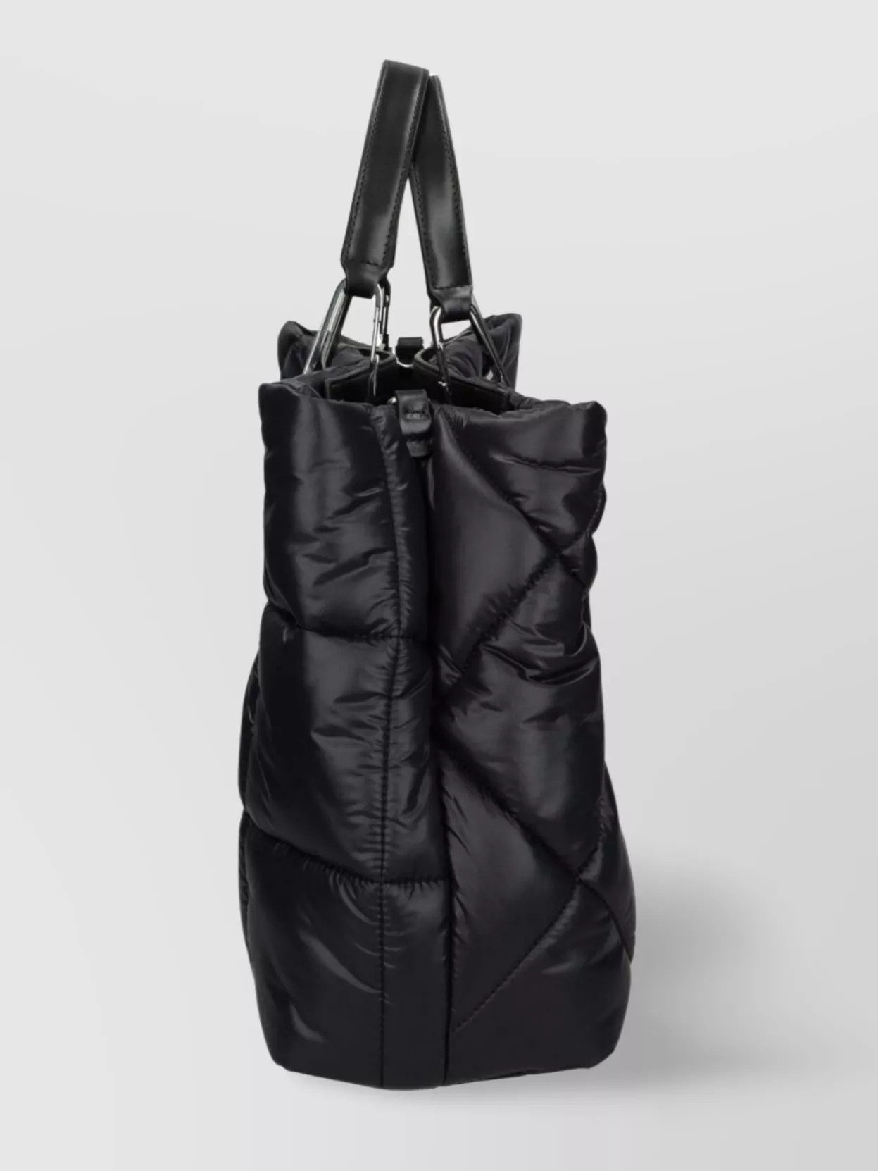 Emporio Armani Quilted Nylon Tote Bag With Dual Handles